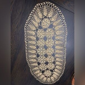 Handmade crocheted doily